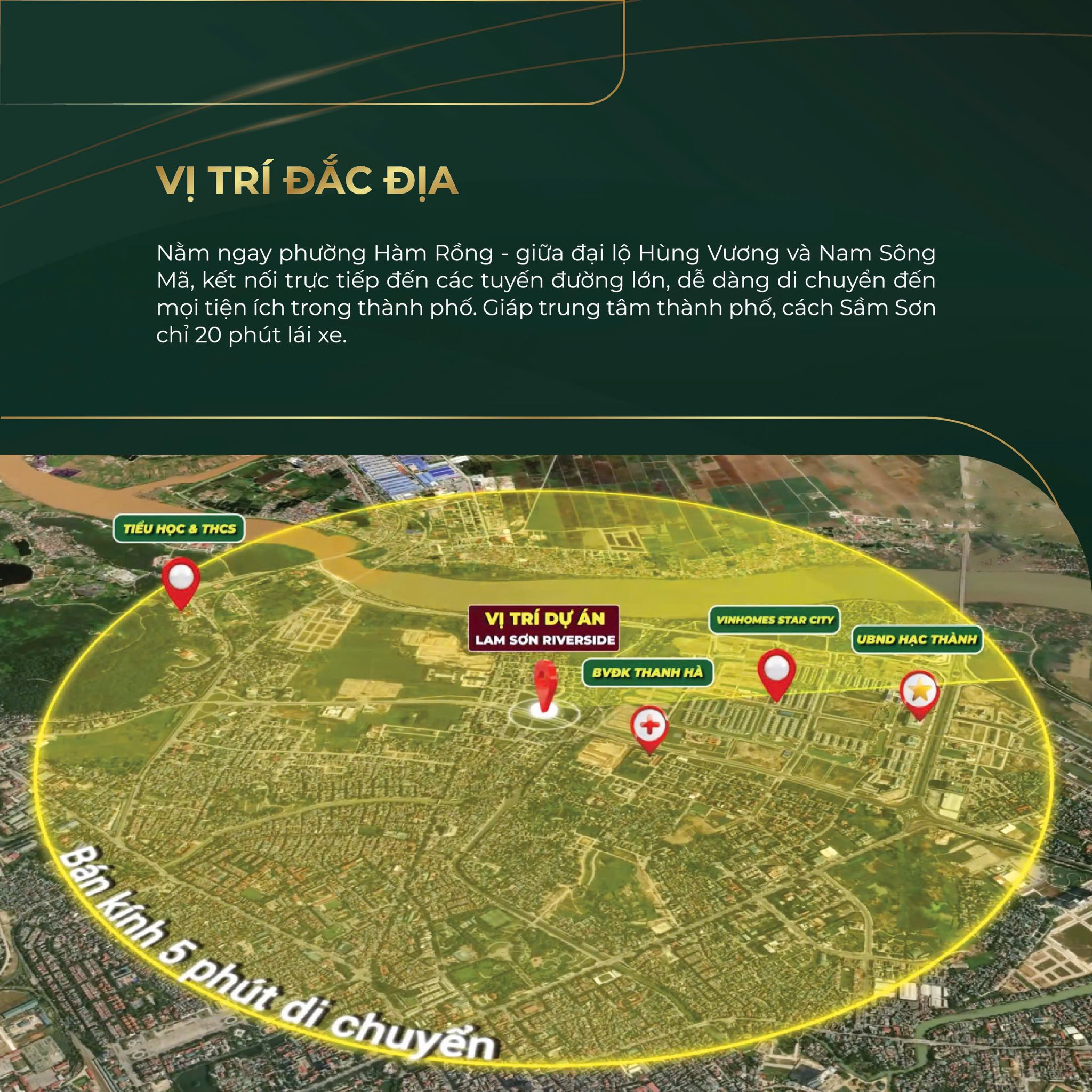 Vị trí chiến lược của Nhà ở xã hội Lam Sơn Thanh Hóa