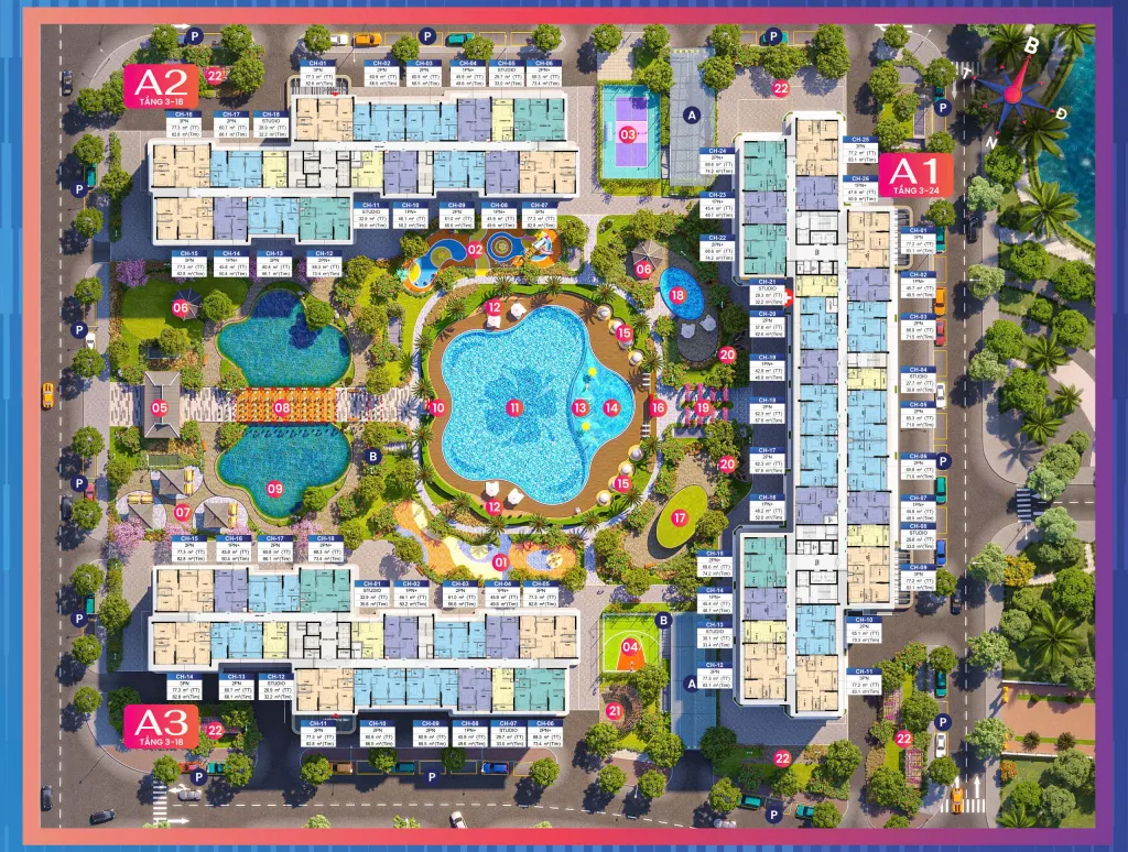 Mặt bằng tổng thể K-Park Avanue