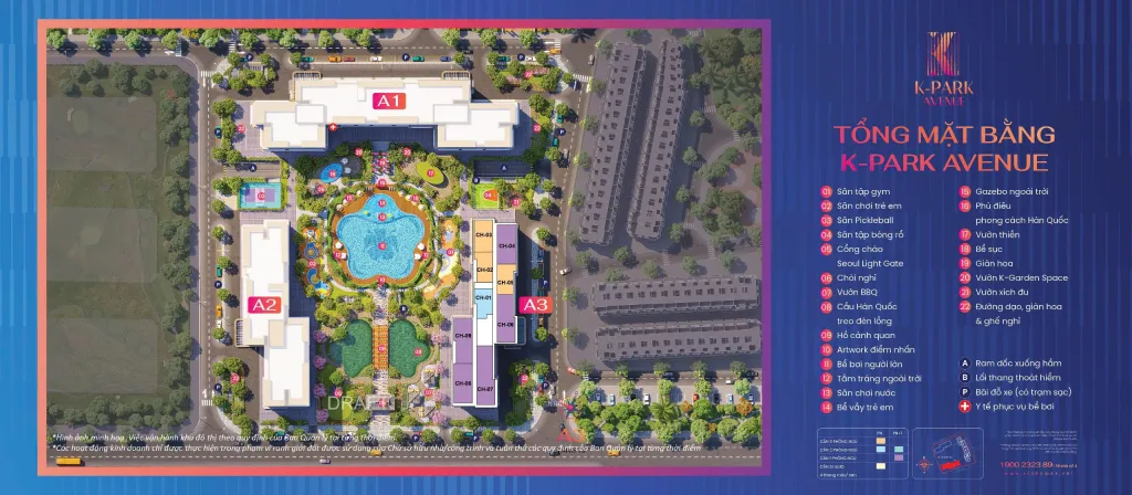 Tổng mặt bằng Kpark-Avanue