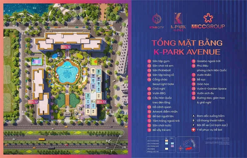 Tổng mặt bằng Kpark-Avanue