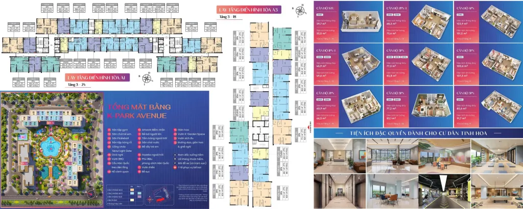 Mẫu căn hộ tòa A2 K-Park Avenue Vinhomes Thanh Hóa
