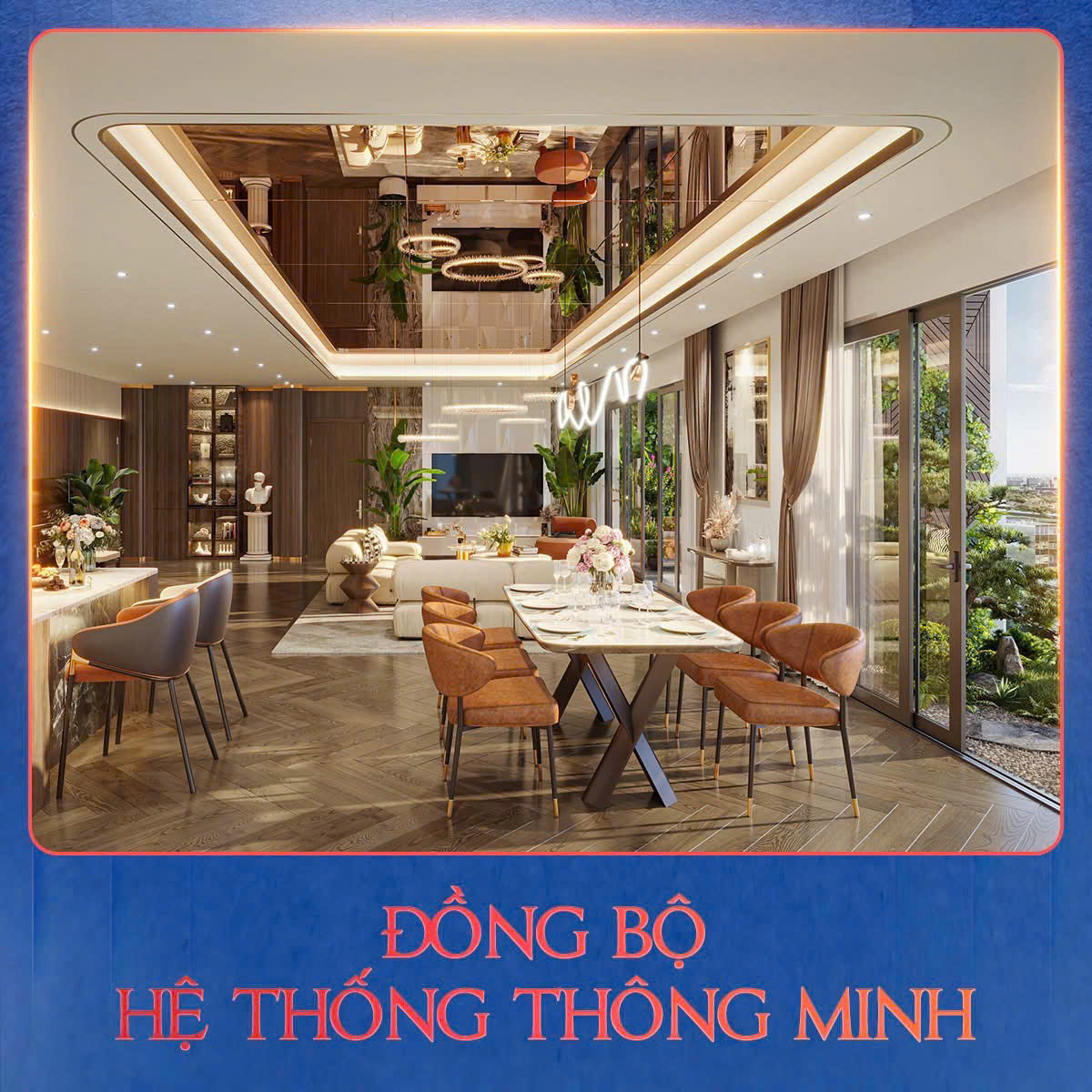 Nội thất bàn giao phòng khách K-Park Avenue