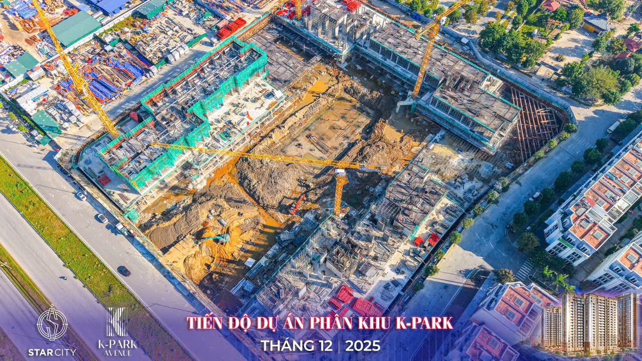 Tiến độ K-Park Avenue tháng 12/2025