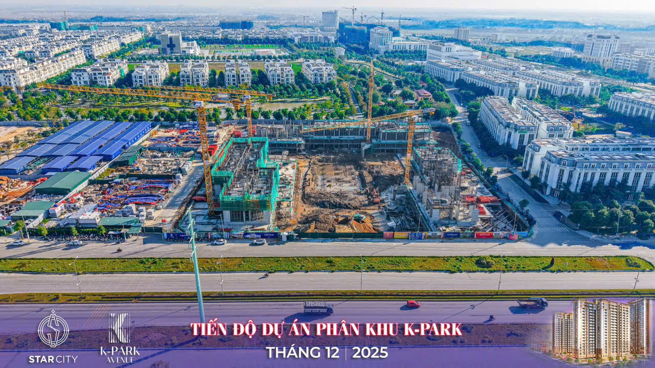 Tiến độ K-Park Avenue tháng 12/2025