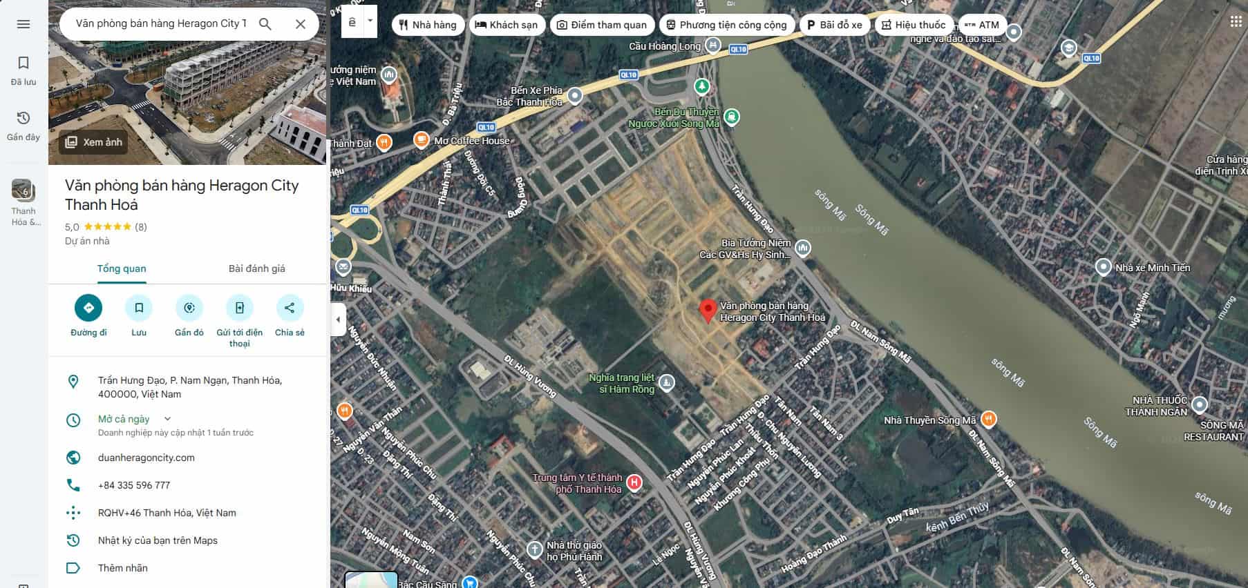 Vị trí Heragon City Nam Ngạn